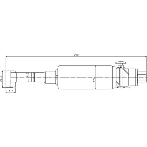 ＶＥＳＳＥＬ　エアーコーナードリル　ＧＴ−ＣＤ６０−３４　全長２５０ｍｍ　GT-CD60-34　1 台