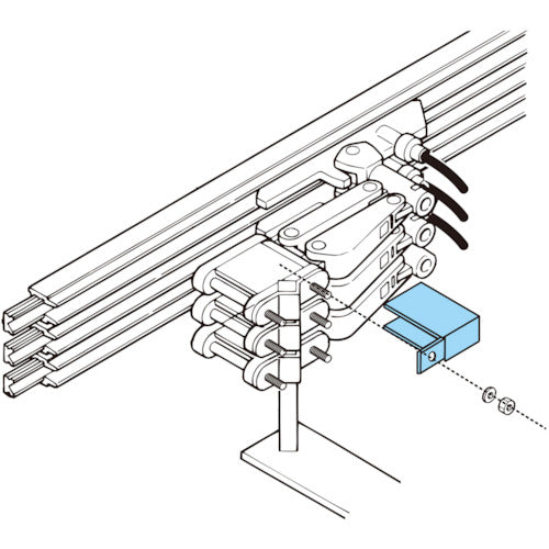 Panasonic Current Collector Arm Support Material Tandem Type for Flat Plates DH58872 1 pc