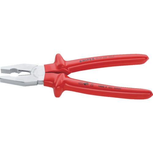 ＫＮＩＰＥＸ　【売切廃番】　０３０７−２５０　絶縁ペンチ　１０００Ｖ　0307-250　1 丁