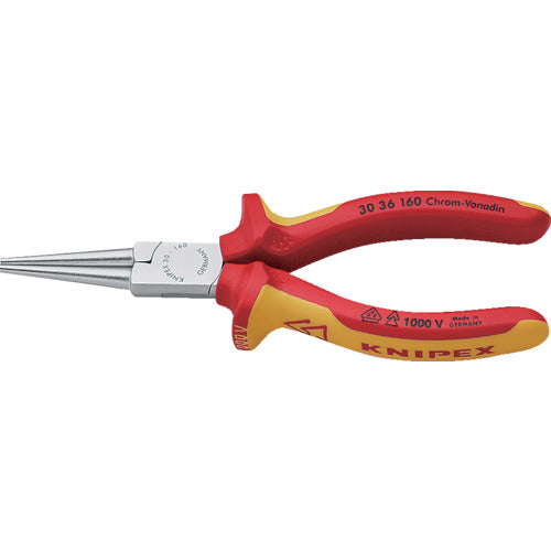 KNIPEX Insulated 1000V Long Nose Pliers Round Tip 160mm 3036-160 1 Pcs
