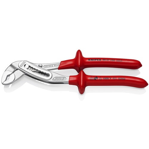 ＫＮＩＰＥＸ　１０００Ｖ絶縁ウォーターポンププライヤー　アリゲーター　２５０ｍｍ　8807-250　1 丁