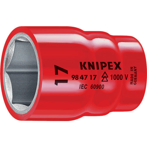 KNIPEX Insulated 1000V Socket 1/2 27mm 9847-27 1 pc