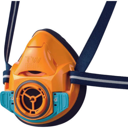 シゲマツ　防じん・防毒マスク　ＴＷ０１ＳＣ　オレンジ　Ｓ　TW01SC-OR-S　1 個