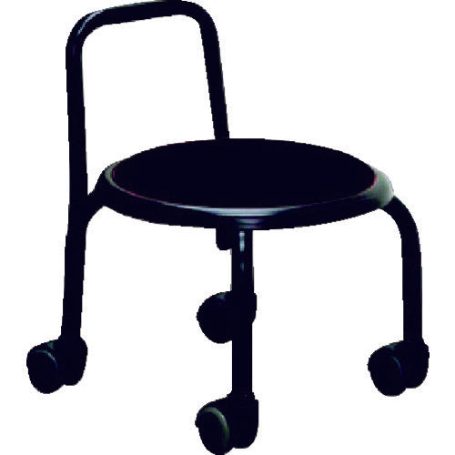 セイコー　背付ローキャスターボン　ブラック／ブラック　SLC-255/01　1 脚