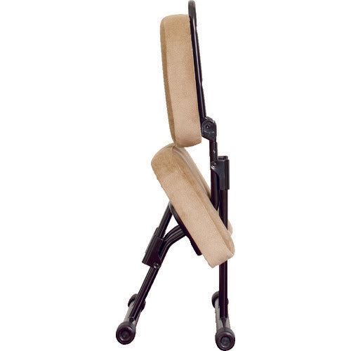 セイコー　作業チェア　セブンポーズチェア　ブラック／ブラック　４４０×２６０〜６７０×４５０〜８００ｍｍ　SPC-14/01　1 脚