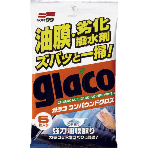 ｇｌａｃｏ　車輌ガラス用クリーナー　ガラココンパウンドクロス　04063　1 PK