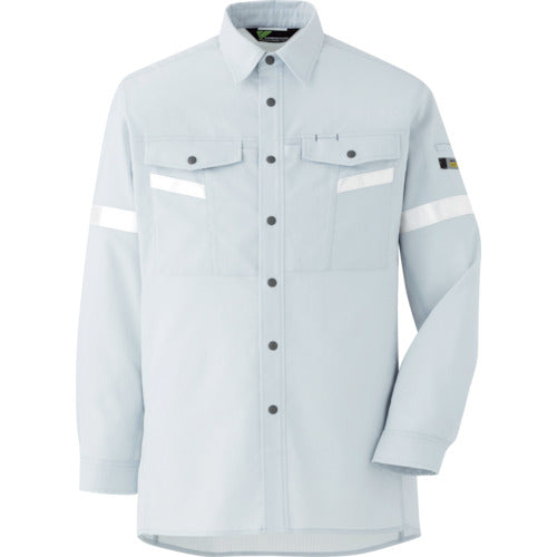 미도리 안전 벨덱셀 대전 방지 반사재 사양 긴팔 셔츠 VES2551상 S VES2551UE-S 1 착용