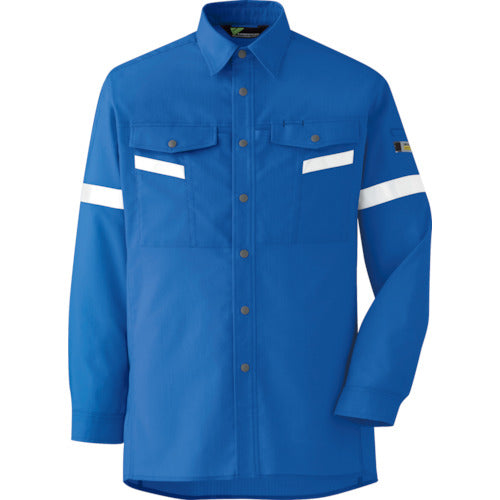 ミドリ安全　ベルデクセル帯電防止　反射材仕様　長袖シャツ　ＶＥＳ２５５３上　Ｓ　VES2553UE-S　1 着