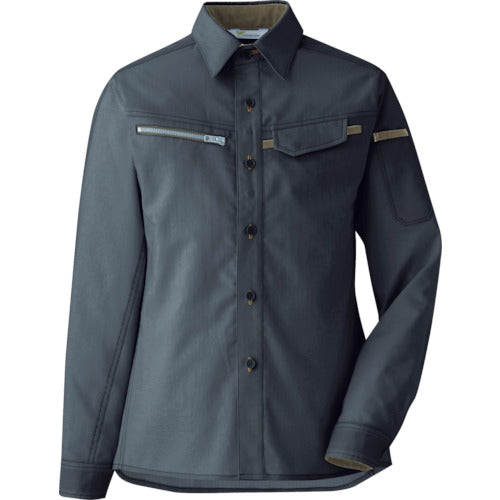 ミドリ安全　ベルデクセル　交織ストレッチ　女子シャツ　ＶＥＬＳ２５３９　上　７　VELS2539UE-7　1 着