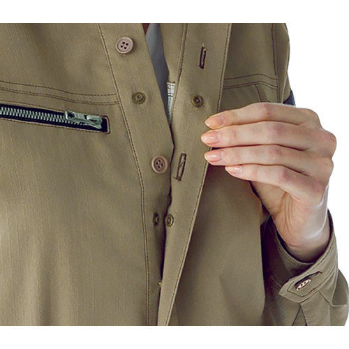 ミドリ安全　ベルデクセル　交織ストレッチ　女子シャツ　ＶＥＬＳ２５３９　上　１１　VELS2539UE-11　1 着