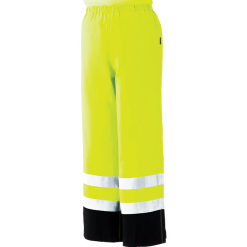 Midori Anzen Raincoat Rain Verde N High Visibility Bottoms Fluorescent Yellow LL RAINVERDE-N-SITA-Y-LL 1 Piece