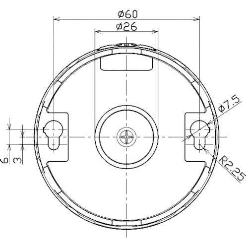 NICHIDO Small LED rotating light LED Flasher 75 Battery-powered with magnet Yellow NLF75-BA-Y 1 unit