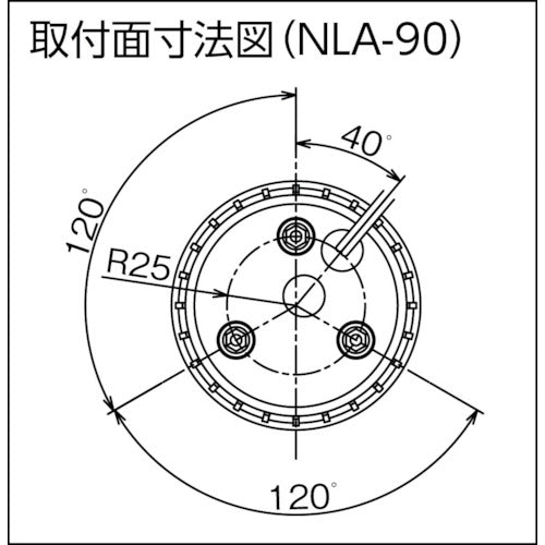 ＮＩＣＨＩＤＯ　小型ＬＥＤ回転灯　ＬＥＤフラッシャーランタン９０　１００Ｖ　赤　NLA-90R-100　1 台