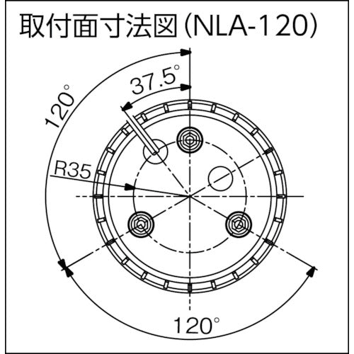 ＮＩＣＨＩＤＯ　大型ＬＥＤ回転灯　ＬＥＤフラッシャーランタン１２０　１００Ｖ　赤　NLA-120R-100　1 台