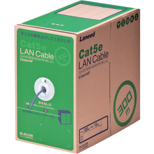ELECOM EU RoHS Compliant LAN Cable CAT5E 300m Purple LD-CT2/PU300/RS 1 Box