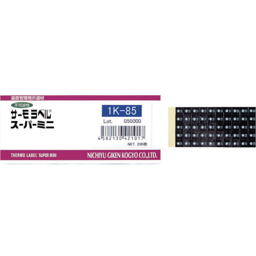 NOF Technology Thermo Label Super Mini 1-point display Irreversible 60 degrees 1K-60 1 CS