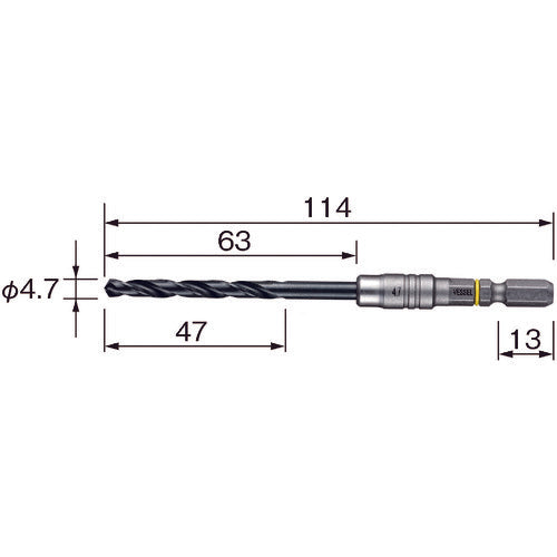 ＶＥＳＳＥＬ　クッションドリル鉄工用ＡＭＤ　４．７ｍｍ　AMD-4.7　1 本