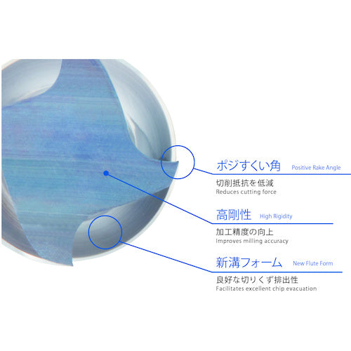 ＯＳＧ　超硬防振型エンドミル　ＡＥ−ＶＭＳ　ショート型　スクエア　刃径１２ｍｍ　シャンク径１２ｍｍ　８５５５９２０　AE-VMS-12　1 本