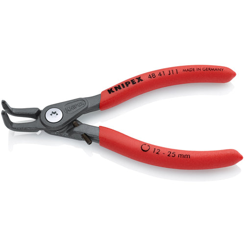 ＫＮＩＰＥＸ　１２　−２５ｍｍ　穴用スナップリングプライヤー　曲　4841-J11　1 丁