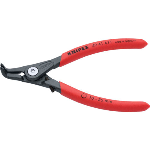 ＫＮＩＰＥＸ　軸用スナップリングプライヤー　曲　4941-A11　1 丁