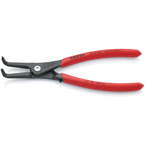 ＫＮＩＰＥＸ　８　−１３ｍｍ　軸用スナップリングプライヤー　曲　4941-A31　1 丁