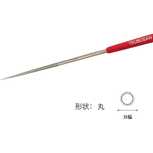 ツボサン　ダイヤモンドヤスリ　Ｓ−１２　丸　＃２００−４０Ｌ　DSMA1220　1 本