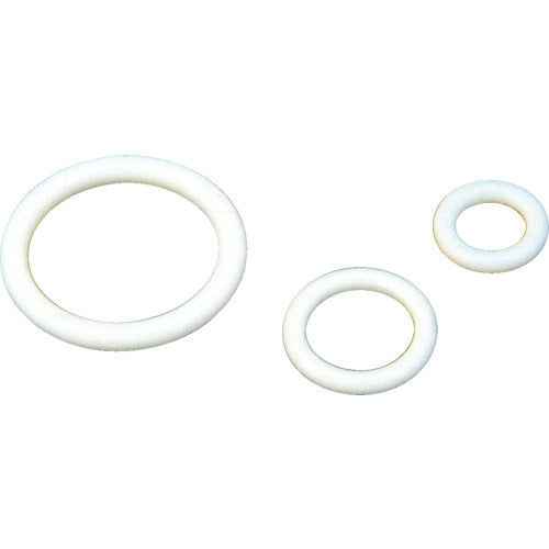 フロンケミカル　フッ素樹脂（ＰＴＦＥ）Ｏリング　Ｐ−７　（１０個入）　NR0314-002　1 袋