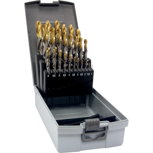 Guhring High Speed ​​Steel Straight Shank Top Coated Drill Set (24 pieces) 234 6.018 1 S