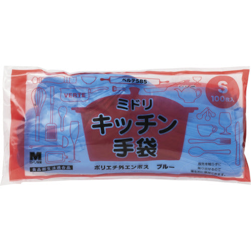 미도리 안전 폴리에틸렌 디스포 장갑 벨테 585 100장 가방입 S VERTE-585-S