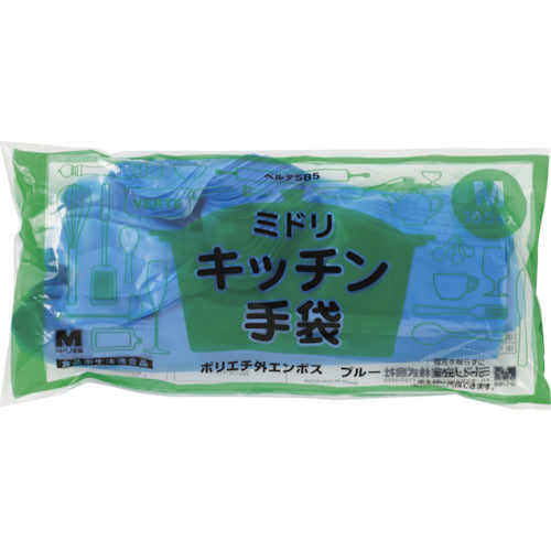 미도리 안전 폴리에틸렌 디스포 장갑 벨테 585 100장 봉투입 M VERTE-585-M 1봉