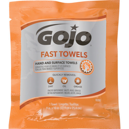 GOJO Wet Wiper Hand Cleaner Towel 80 pieces 6280 1 box