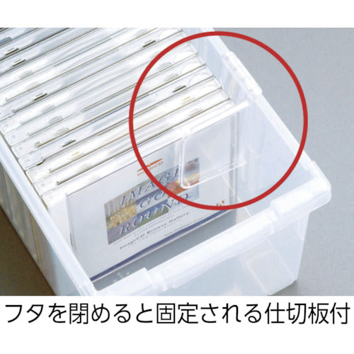 ＴＥＮＭＡ　ＤＶＤいれと庫　クリア　１７５×４５０×２１０　110001033　1 個
