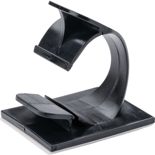 PANDUIT Cord Clip with Adhesive Tape, Black (100 pcs) LWC19-A-C20 1 bag