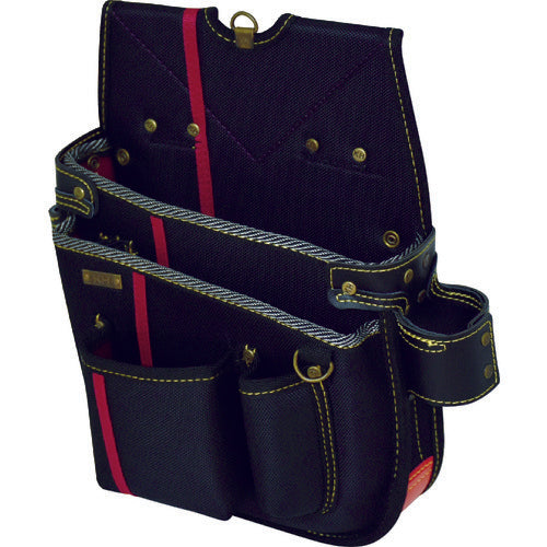 KH Evolution Nail Bag (Large) Black/Scarlet Left-handed HSA09K 1 pc