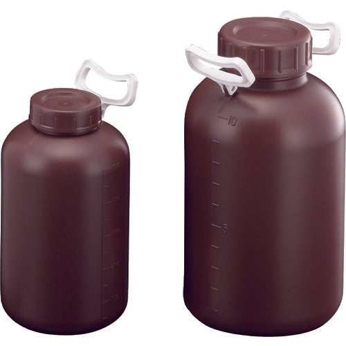 サンプラ　ＰＥ取手付広口瓶　遮光　５Ｌ　02924　1 個