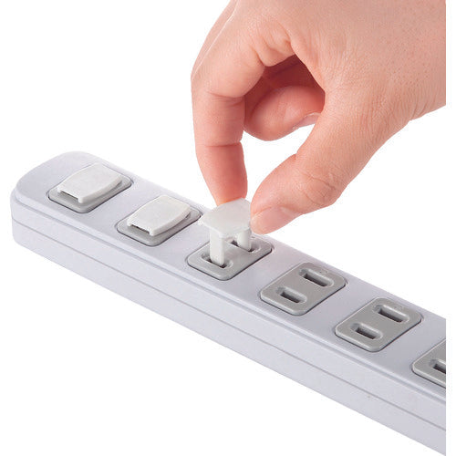 SANWA 전원 탭용 콘센트 캡 화이트 TAP-CAP2P5 1봉