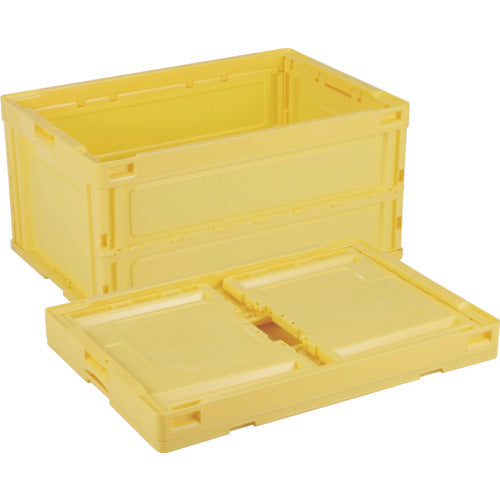 リス　折りたたみコンテナー　５６４０５０　ＣＢ−Ｓ７６ＮＲ黄　CB-S76NR-Y　1 個