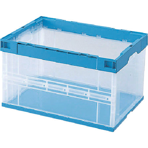 Sekisui Folding Container OC-50L Transparent Sides (Frame and Bottom Blue) OC5SLCB 1 pc
