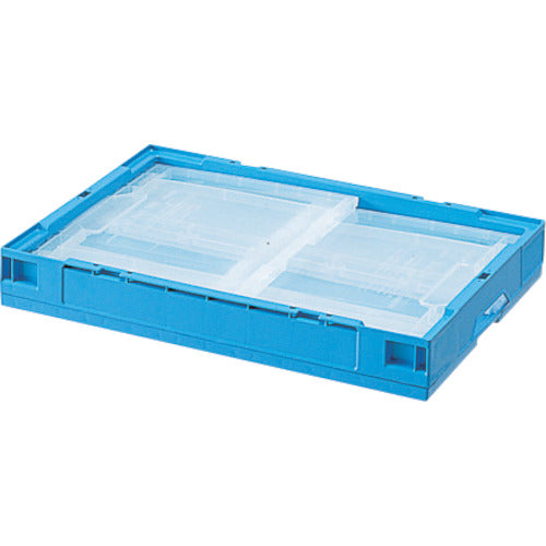 Sekisui Folding Container OC-50L Transparent Sides (Frame and Bottom Blue) OC5SLCB 1 pc