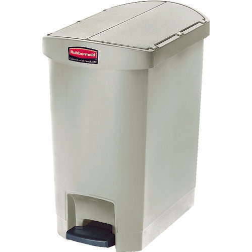 Rubbermaid [Sold out and discontinued] Slim Jim Step-On Container End Step 30.3L Beige 1883457 1 unit