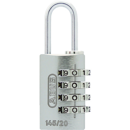 ＡＢＵＳ　ナンバー可変式４段ダイヤル南京錠　１４５−４ｄ　２０　ＢＫ　145-4D20BK　1 個