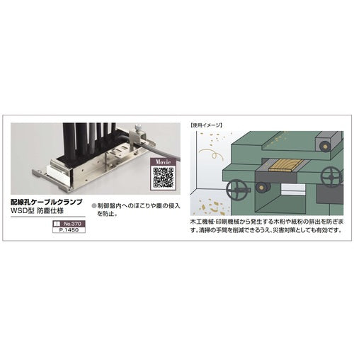 ＳＵＧＡＴＳＵＮＥ　（２１００３４６５７）ＷＳＤ−１４０配線孔ケーブルクランプ　WSD-140　1 個