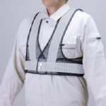 Unit Wind-permeable mesh short vest, navy and white (HO-613) 379-621 1 piece