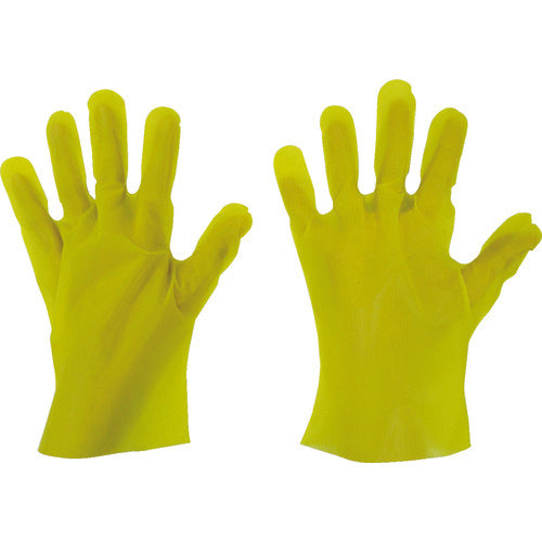 東京パック　エンボス手袋五本絞りエコノミー化粧箱Ｍ　イエロー　YEK-M　1 箱