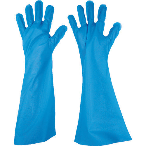 Tokyo Pack Embossed Gloves Long Five-strand Blue S BL45S 1 bag