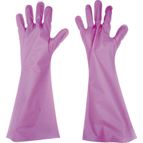 도쿄 팩 양각 장갑 롱 5개 조리개 핑크 M PL45M 1봉