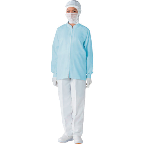 TriApex Cleanroom Wear, Foreign-Substance Contamination Prevention Jacket, JK274C LL, Blue, JK274C-02-LL, 1 Piece