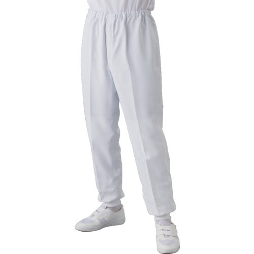 TriApex Cleanroom Wear, Foreign Material Contamination Prevention Pants, JK364C, L, White, JK364C-01-L, 1 Piece
