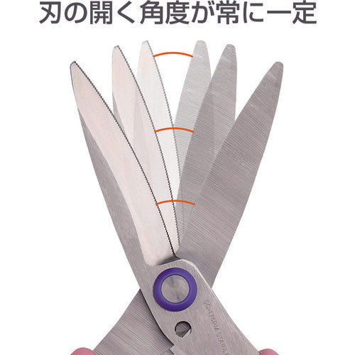 プラス　３４６３０）ハサミ　フィットカットカーブ　万能タイプ　ＳＣ−１７５ＰＭ　グリーン　SC-175PM G　1 本