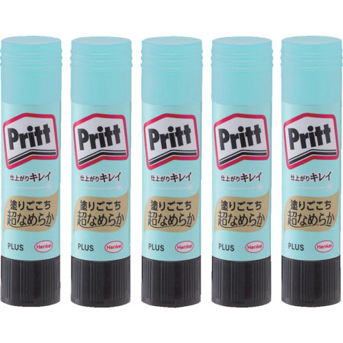 プラス　２９７１６）スティックのり　スムーズプリット　レギュラー　セリース　５本入　NS-721-5P　1 PK